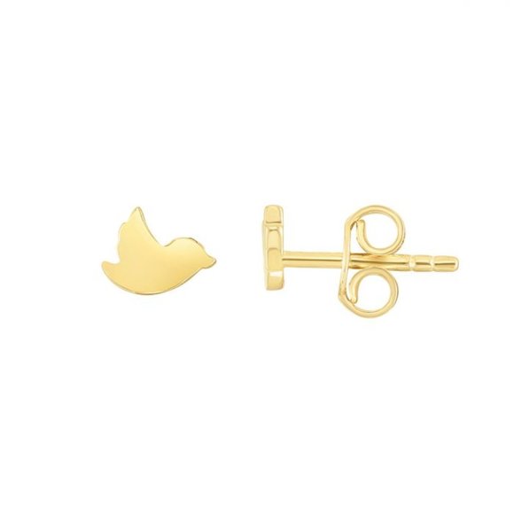 14K Mini Dove Studs Skip to the end of the images gallery - Picture 1 of 1